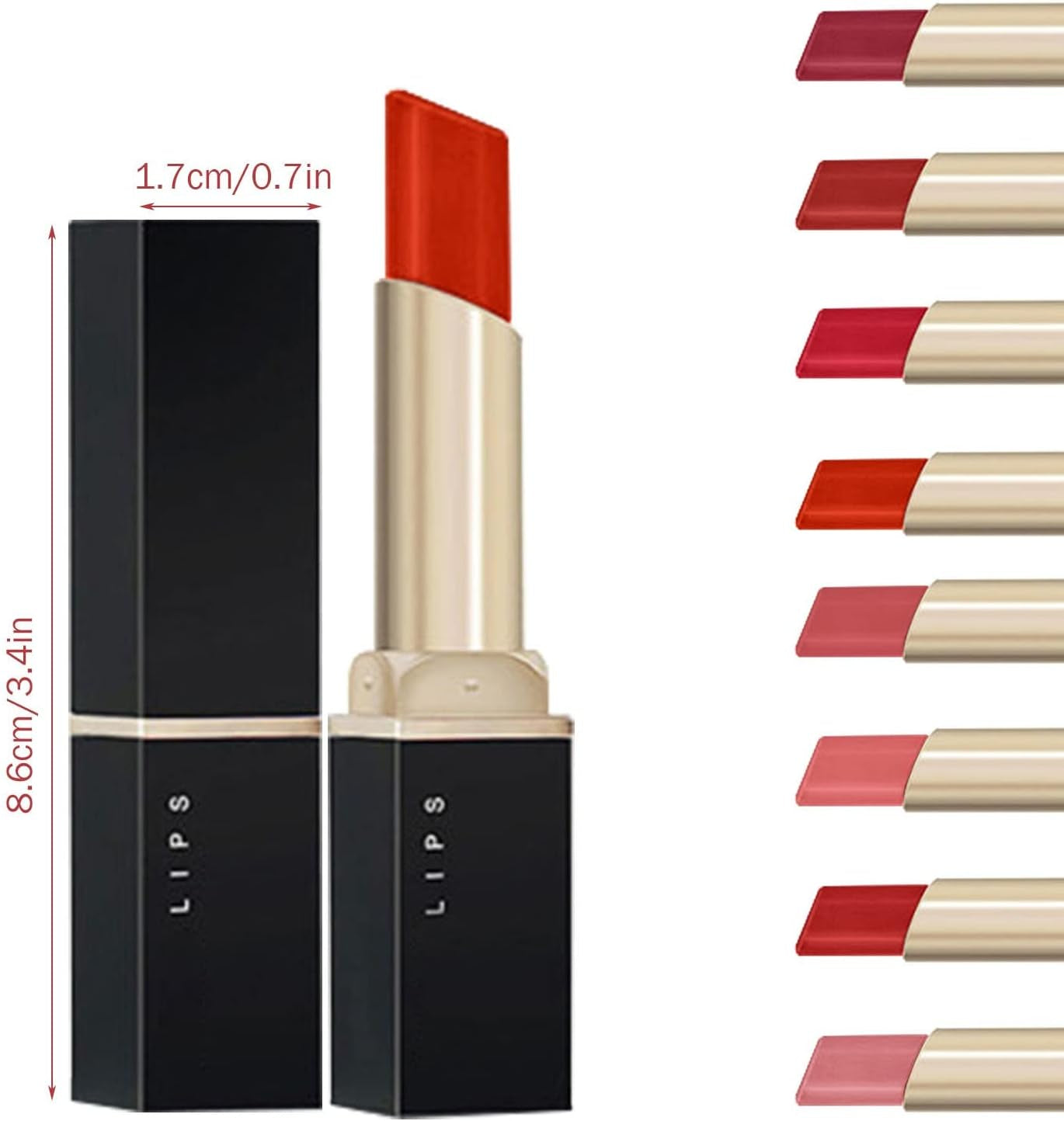 Revitalize Your Look with Our Non-Staining Red Lipstick and Liner Set - Perfect for Sensitive Skin!