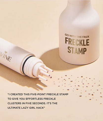 Transform Your Look with the 4-In-1 Natural Freckle Stamp Pen - Fast-Dry, Waterproof, and Effortlessly Create Beautiful Temporary Freckles!