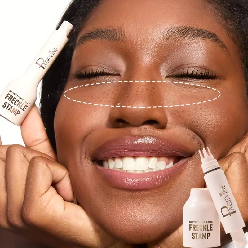 Transform Your Look with the 4-In-1 Natural Freckle Stamp Pen - Fast-Dry, Waterproof, and Effortlessly Create Beautiful Temporary Freckles!