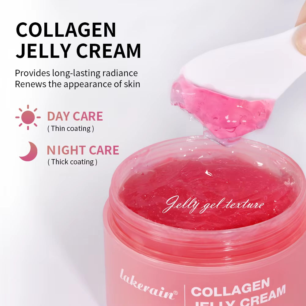 Moisturizing Collagen Jelly Cream Niacinamide Hydrolyzed Collagen Tightening Soothing Anti-Aging Firmness Hydration Skincare